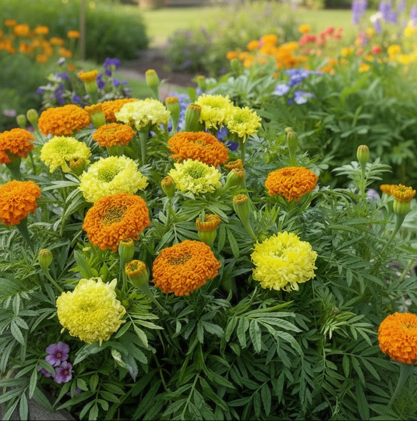 Marigold Spinning Wheels Seeds – Heirloom African Favorite