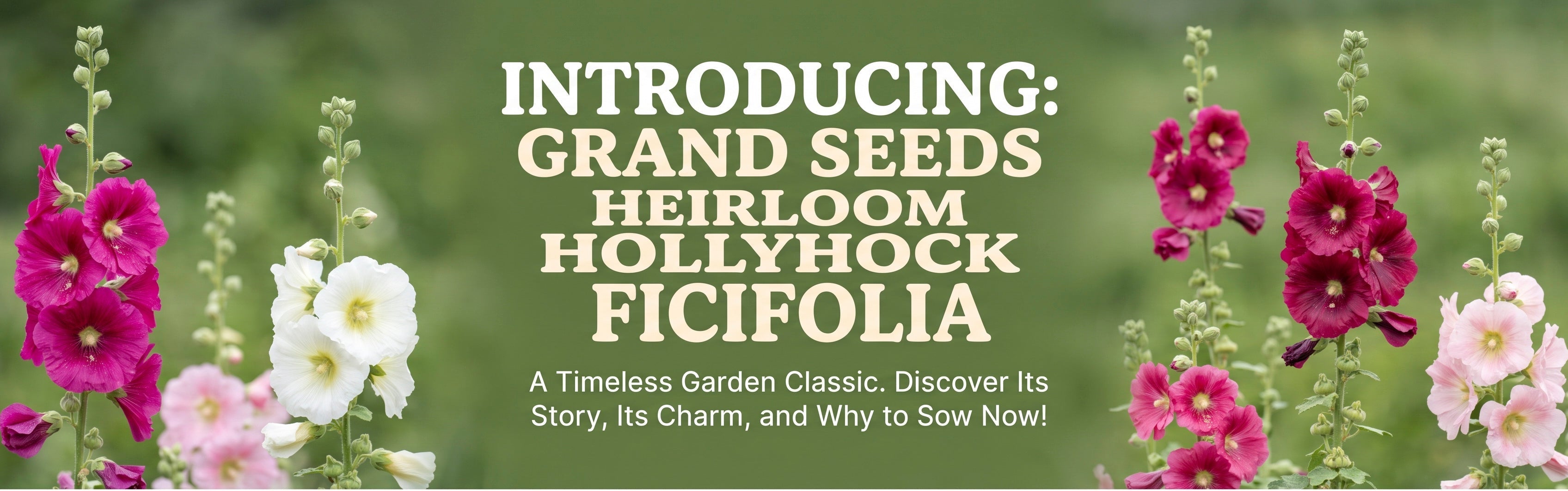 Why You Should Sow Heirloom Hollyhock Ficifolia Right Now