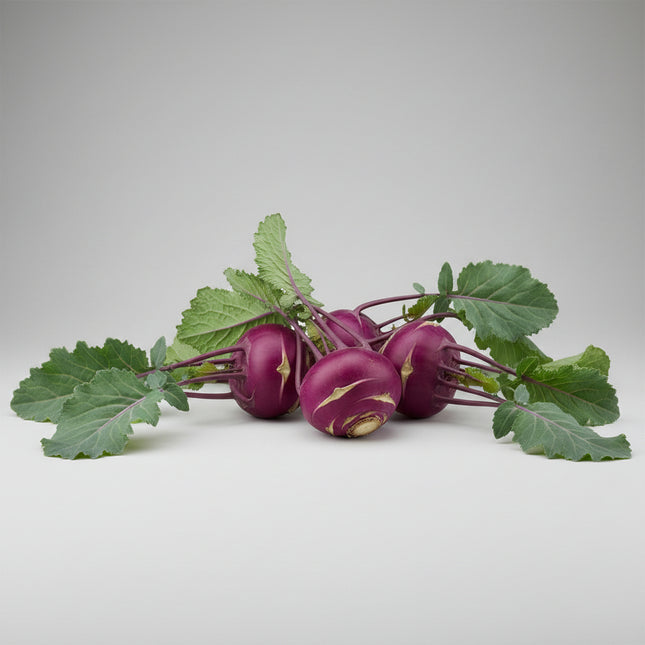 Kohlrabi Purple Vienna Seeds – Heirloom Crisp Specialty Classic