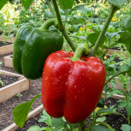 Pimiento, naranja habanero