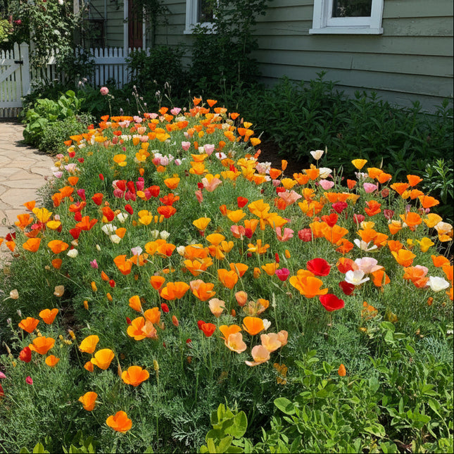 Poppy California Mixed Colors Seeds – Heirloom Wildflower Favorite