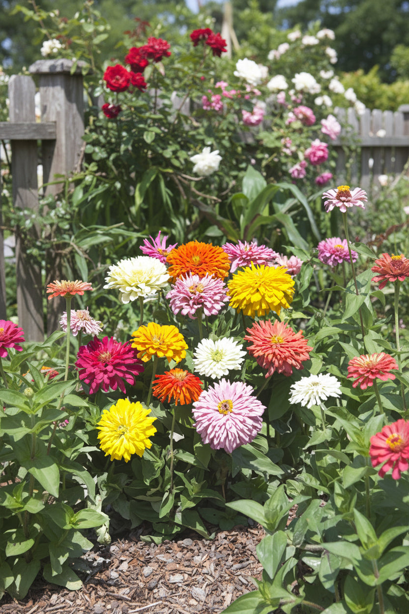 Zinnia Takii's Choice Seeds – Premium Florist-Grade Cut-Flower Mix